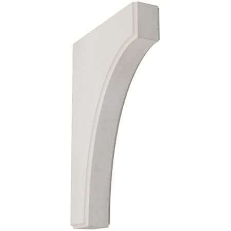 Ekena Millwork 1 3/4"W x 8"D x 12"H Clarksville Wood Vintage Decor Bracket, Chalk Dust White BKTWD02X08X12CVWH
